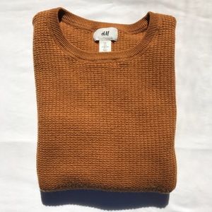 Waffle knit sweater